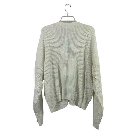 Time & Tru Women's Knitted Cream Sweater - Picture 2 of 7